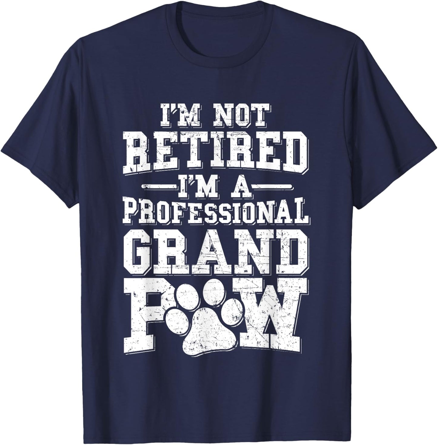 Grandpaw Dog Grandpa Shirts Grand Paw Gifts Men Grandfather T-Shirt - T-Shirt | Navy