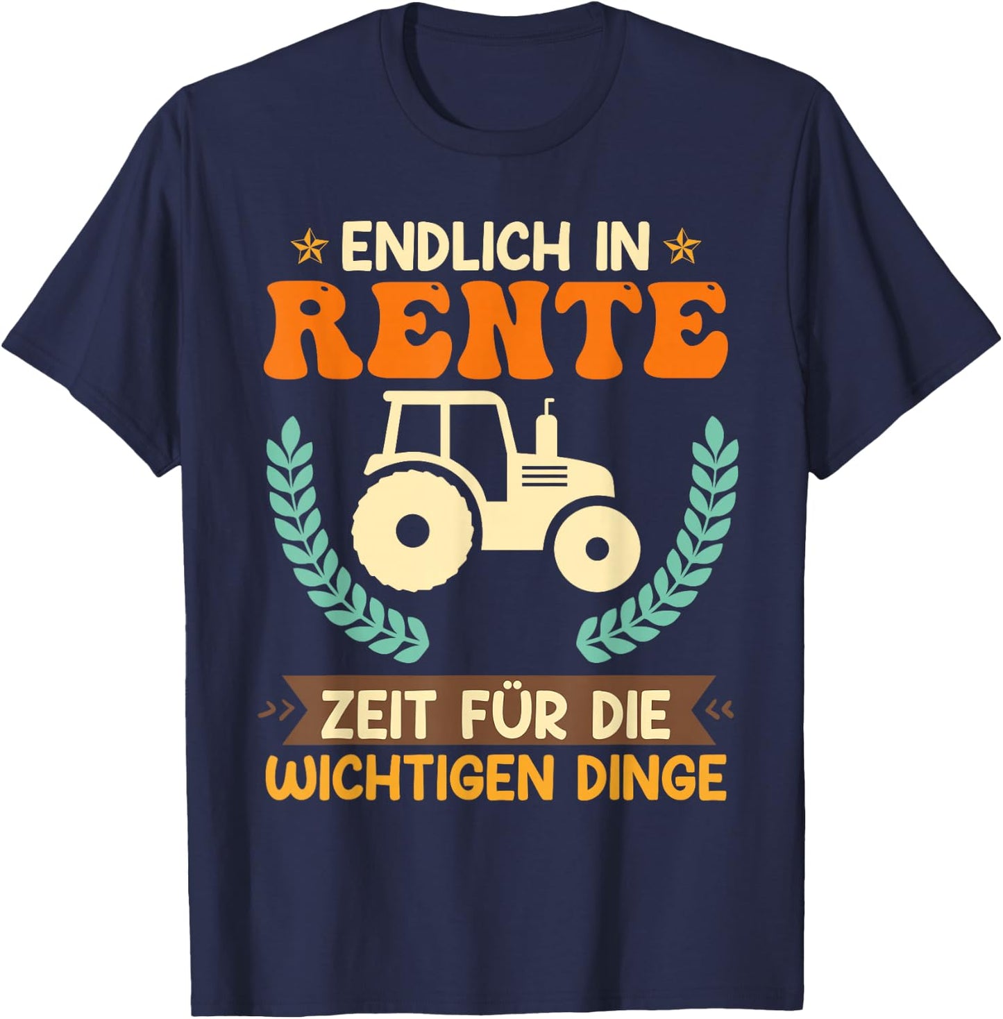 Farmers in Retirement Farm Pensioner , black T-Shirt - T-Shirt | Navy