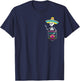 Let's Fiesta Skeleton Pocket Dia de Muertos Mexican Party T-Shirt - T-Shirt | Navy