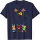 Kite Flying Outdoors Hobby For Adults and Children T-Shirt - T-Shirt | Navy