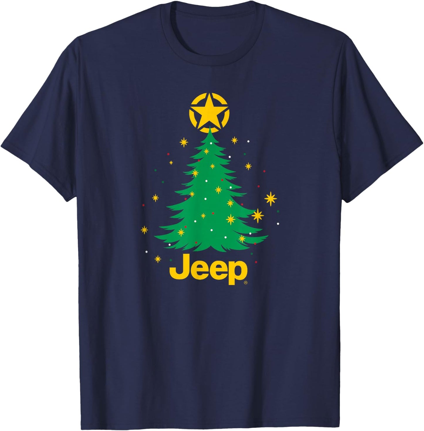 Jeep Christmas Tree T-Shirt - T-Shirt | Navy