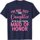 Daughter Bridesmaid Wedding Party Maid of Honor T-Shirt - T-Shirt | Navy