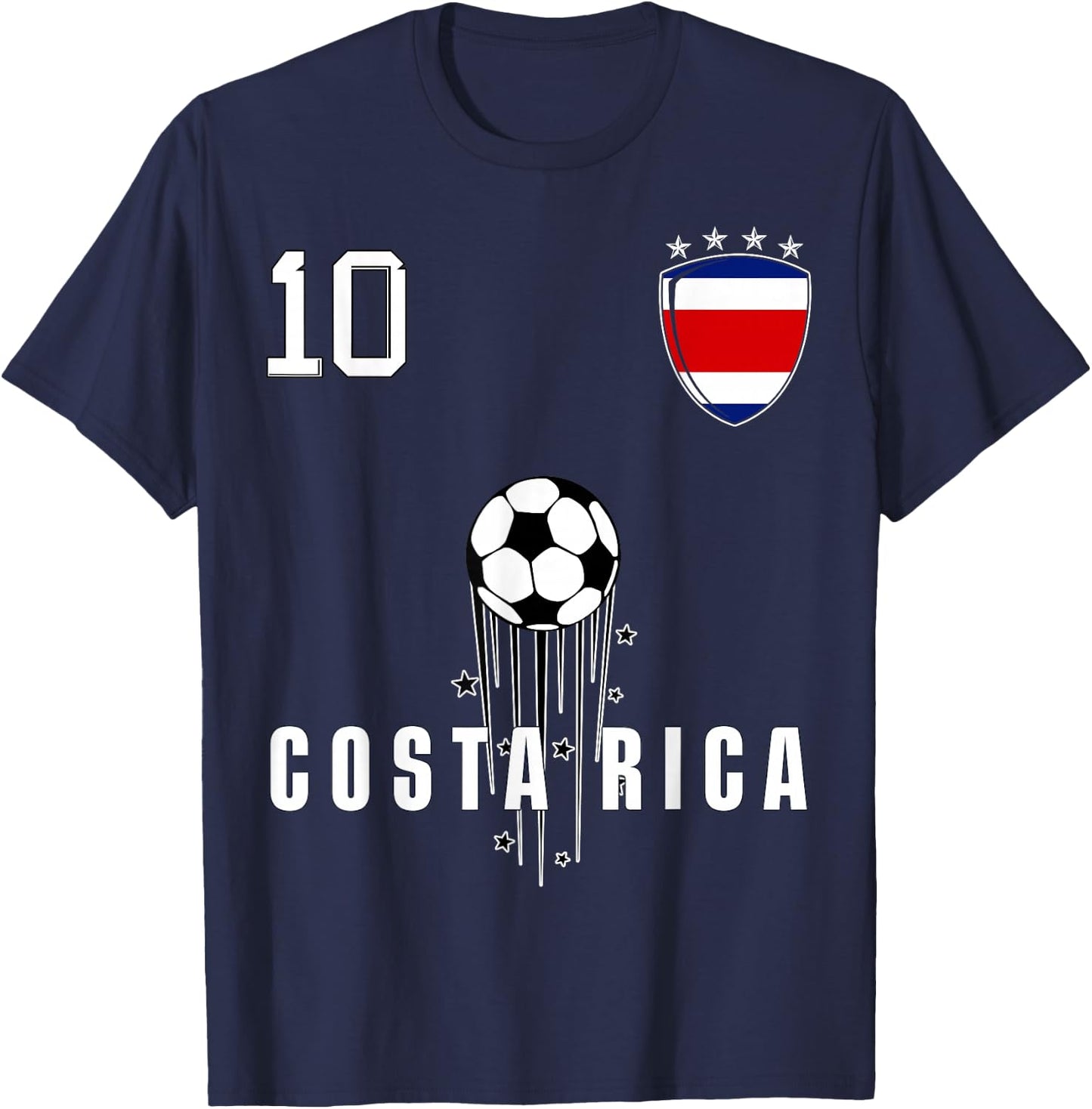 Costa Rica Flag Costa Rican Pride Lovers T-Shirt - T-Shirt | Navy