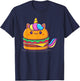 Unicorn Hamburger T-Shirt - T-Shirt | Navy