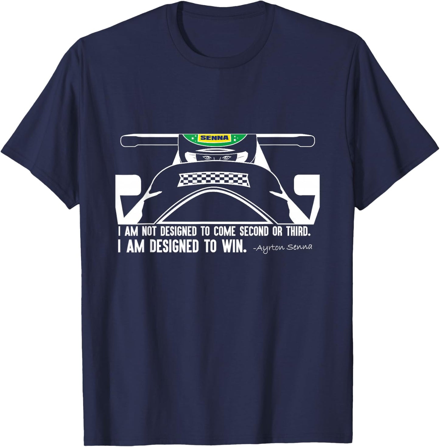 Entwickelt, um zu gewinnen - Senna T-Shirt - T-Shirt | Navy
