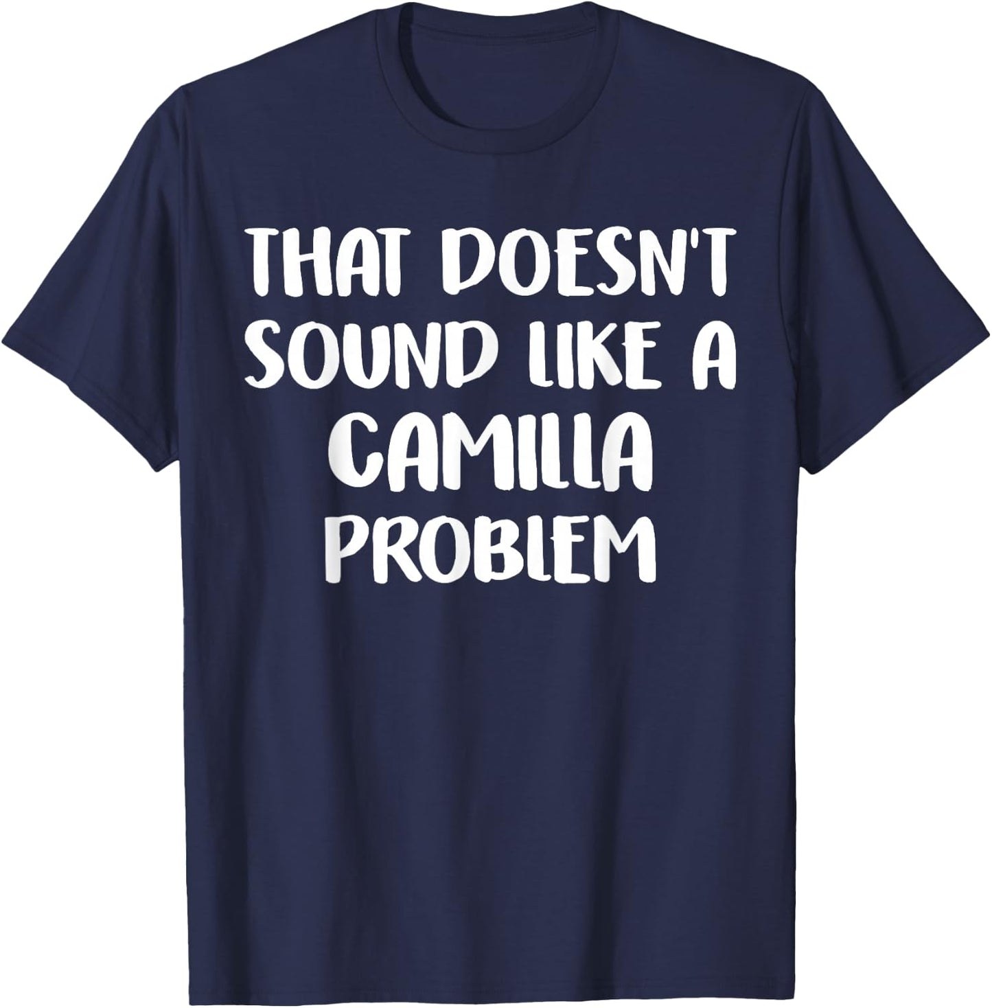 CAMILLA Personalized Cute Flower Girls CAMILLA Name T-Shirt - T-Shirt | Navy