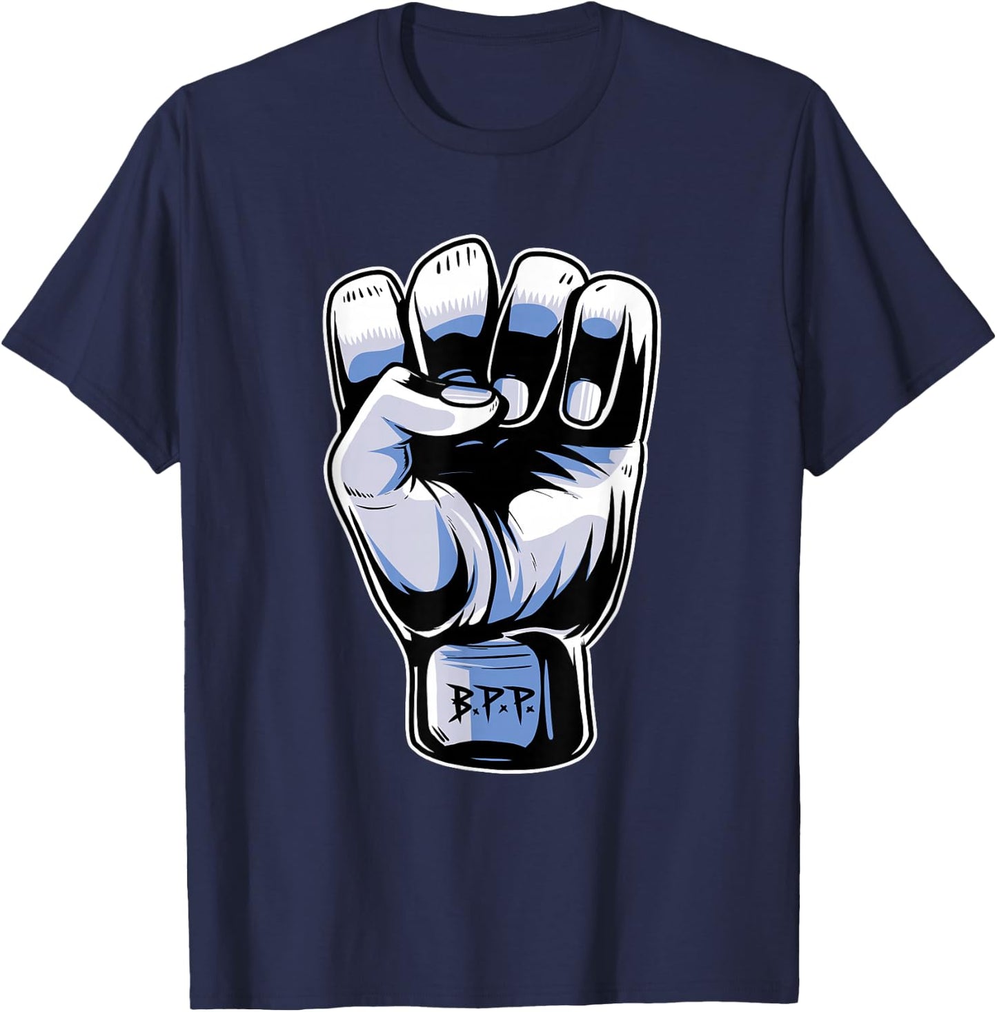 Black History Panther Party BPP 1966 Fist Pendant Vintage T-Shirt - T-Shirt | Navy