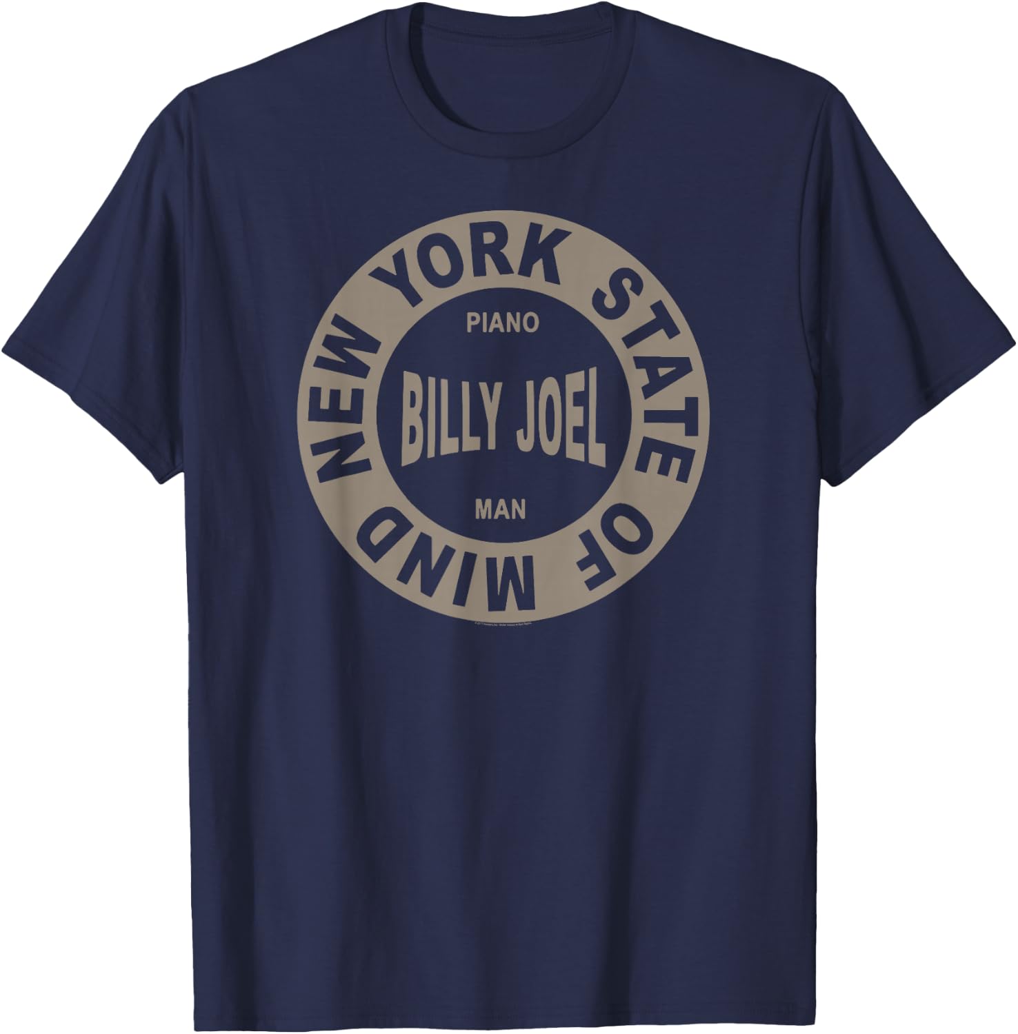 Billy Joel - New York State of Mind T-Shirt - T-Shirt | Navy