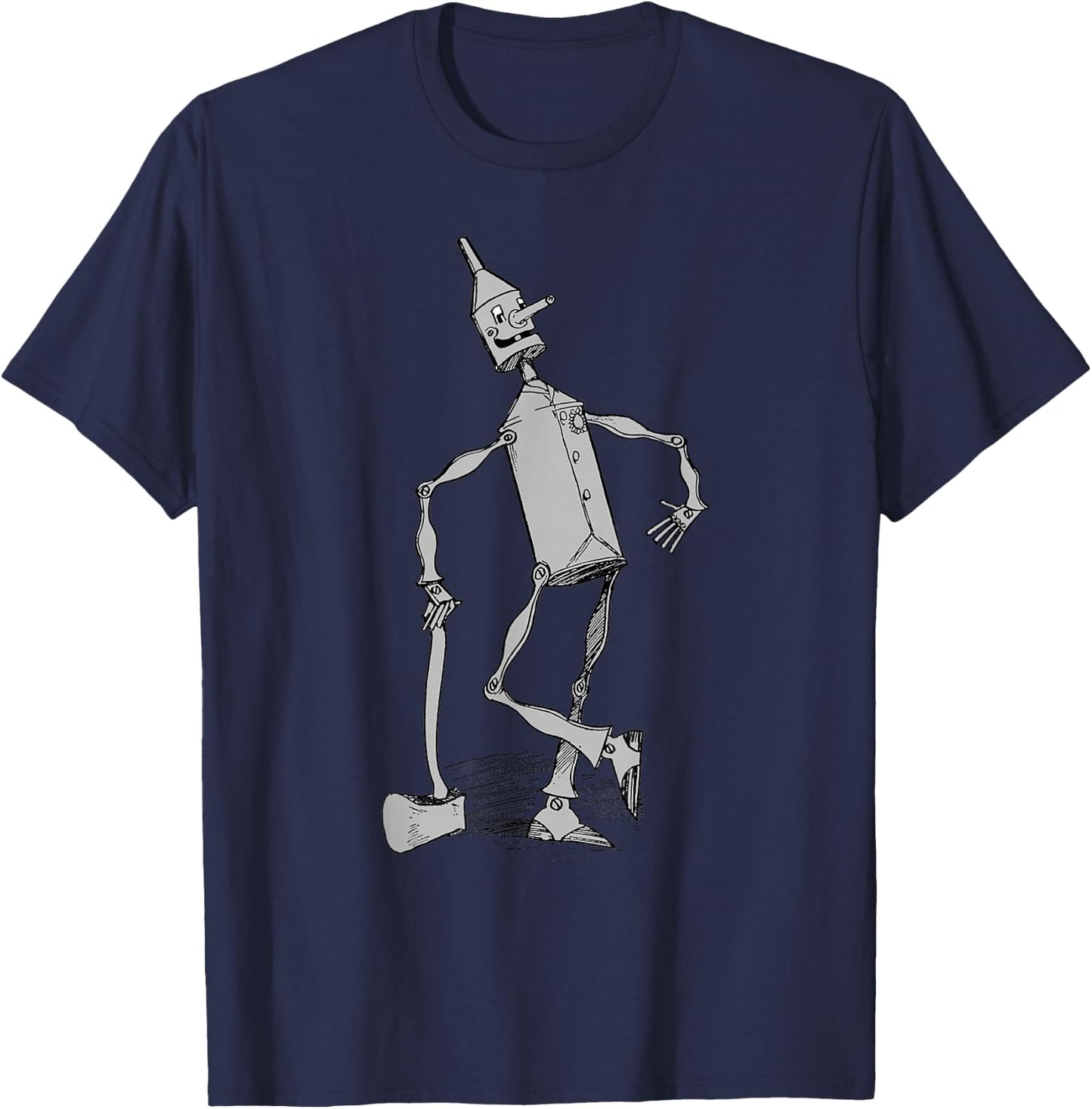 Tin Man Shirt - The Wizard Of OZ -Vintage Tin Man T-Shirt - T-Shirt | Navy