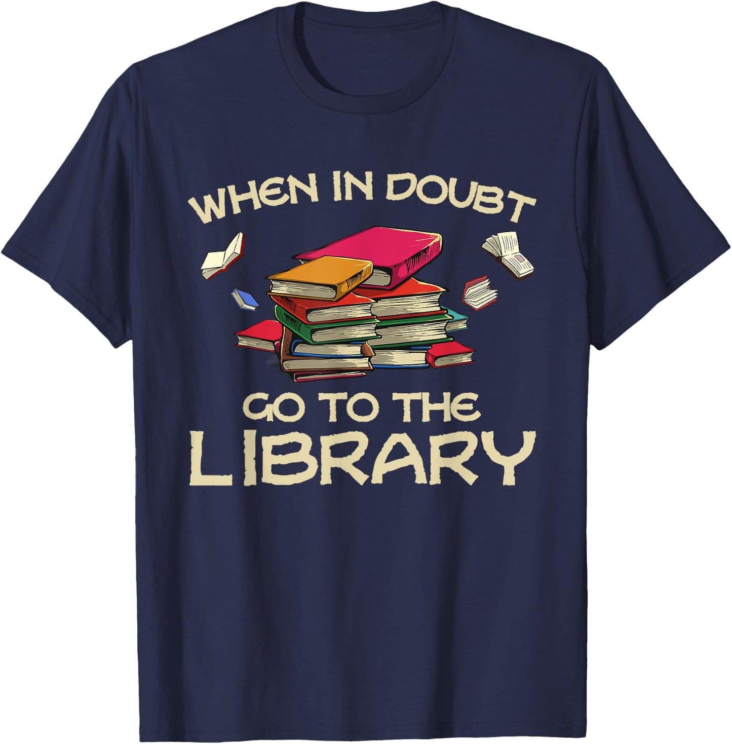 Cool Book Design Women Book Reading Bookworm Lovers T-Shirt - T-Shirt | Navy