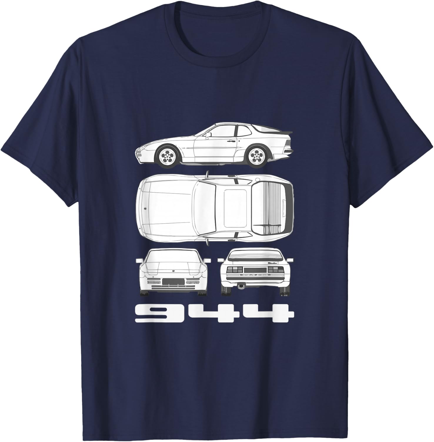 944 Graphic Premium , black T-Shirt - T-Shirt | Navy