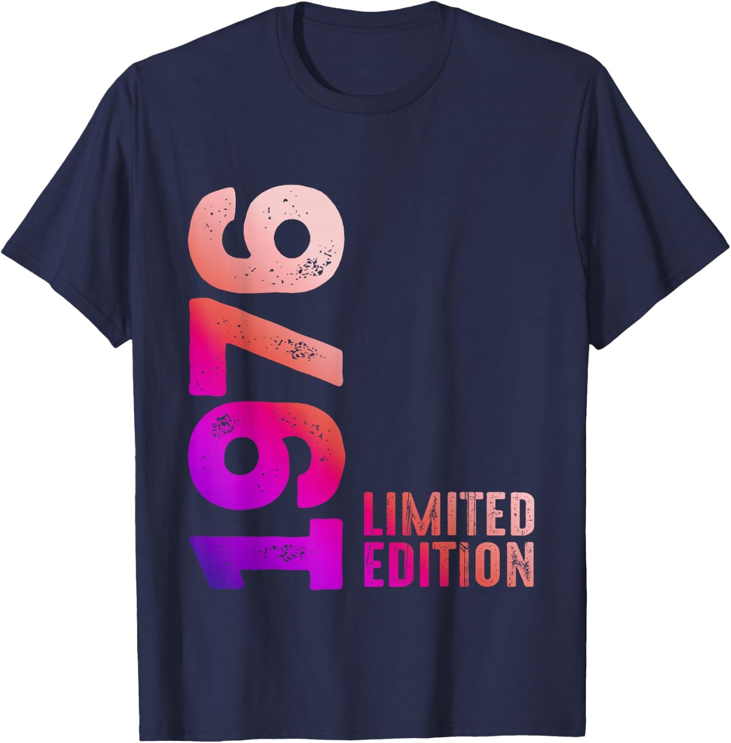 1976 Limited Edition 1976 Birthday Gift , Black, S T-Shirt - T-Shirt | Navy