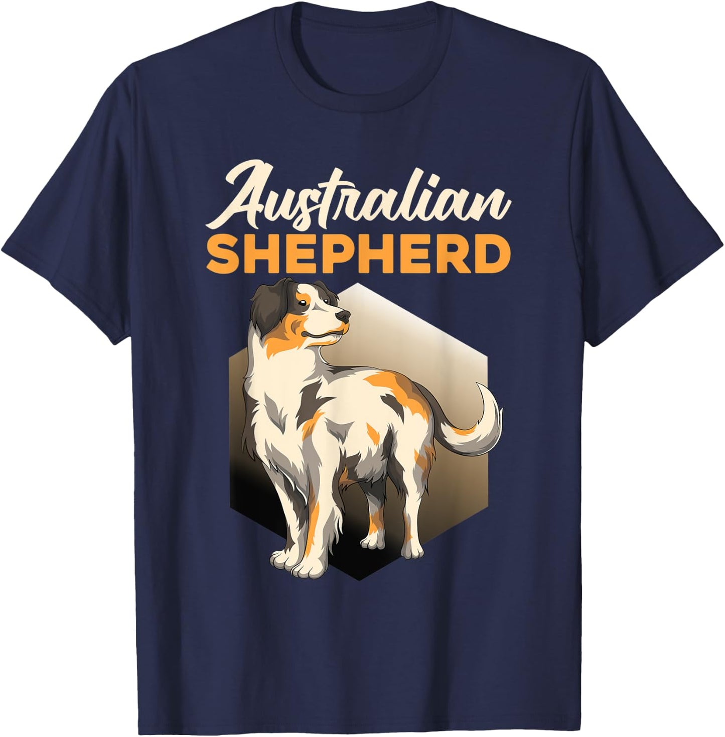 Australia Shepard Sheep Dog Aussie Shepard Dog Men Women T-Shirt - T-Shirt | Navy