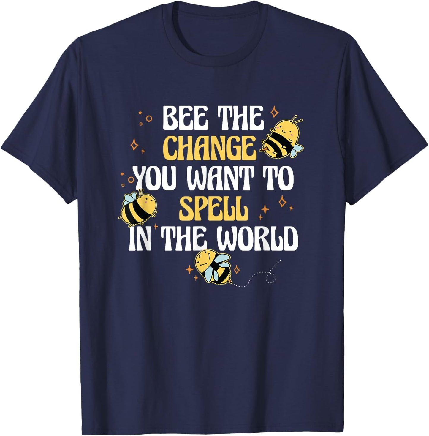 Spelling Bee Champion Competition Word Speller Spelling Bee T-Shirt - T-Shirt | Navy
