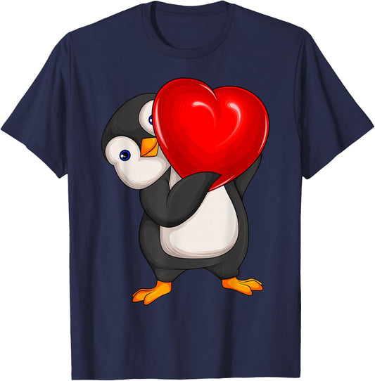 Penguin Women Girl Kids T-Shirt - T-Shirt | Navy