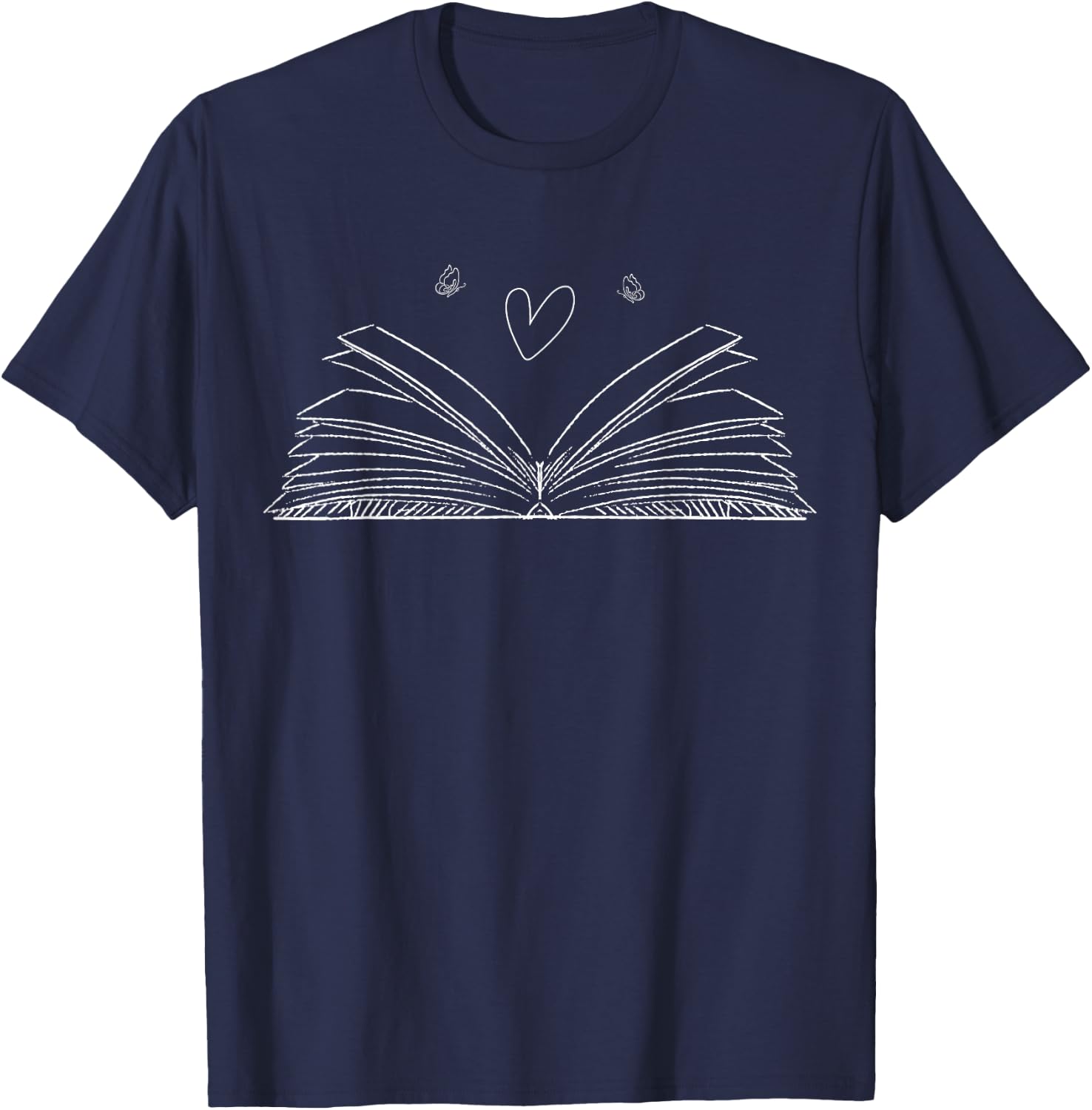 Book Reading Lovers Shirt Bookworm Librarian Book Reader T-Shirt - T-Shirt | Navy