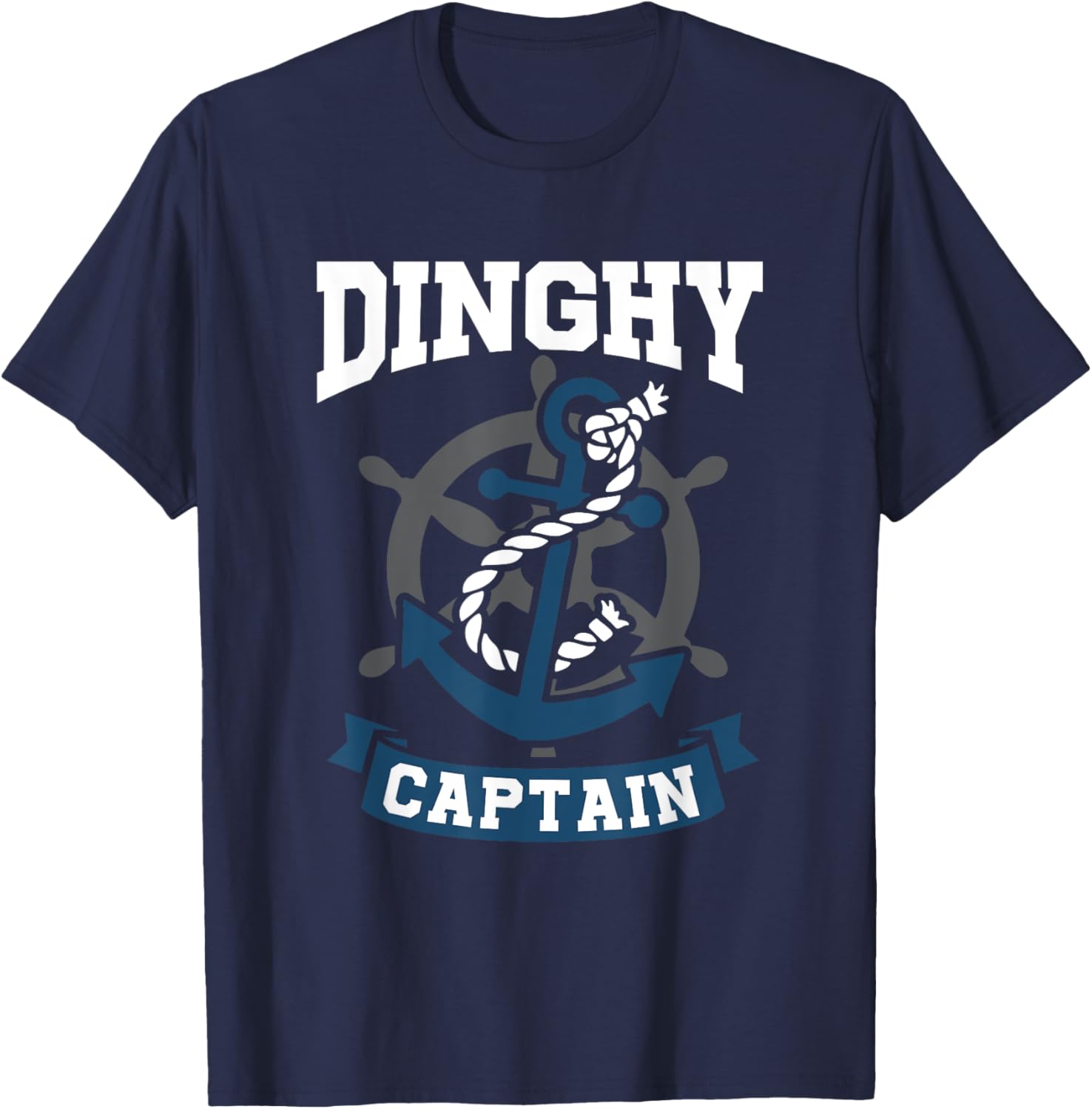 Small Boat Sailor Dinghy Captain T-Shirt - T-Shirt | Navy