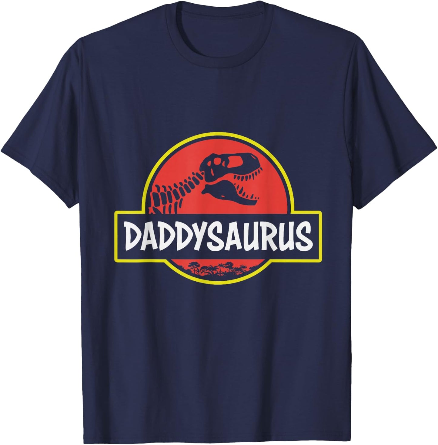 Funny Daddysaurus Rex Dinosaur dad Jurassic father's T-Shirt - T-Shirt | Navy