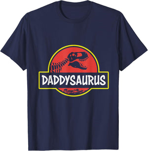 Funny Daddysaurus Rex Dinosaur dad Jurassic father's T-Shirt - T-Shirt | Navy