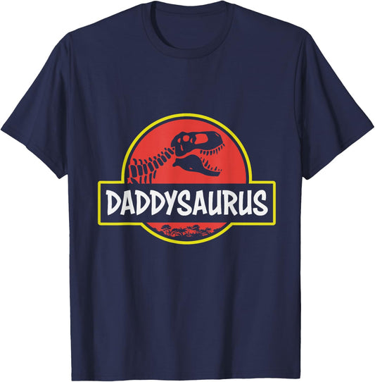 Funny Daddysaurus Rex Dinosaur dad Jurassic father's T-Shirt - T-Shirt | Navy