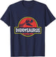 Funny Daddysaurus Rex Dinosaur dad Jurassic father's T-Shirt - T-Shirt | Navy
