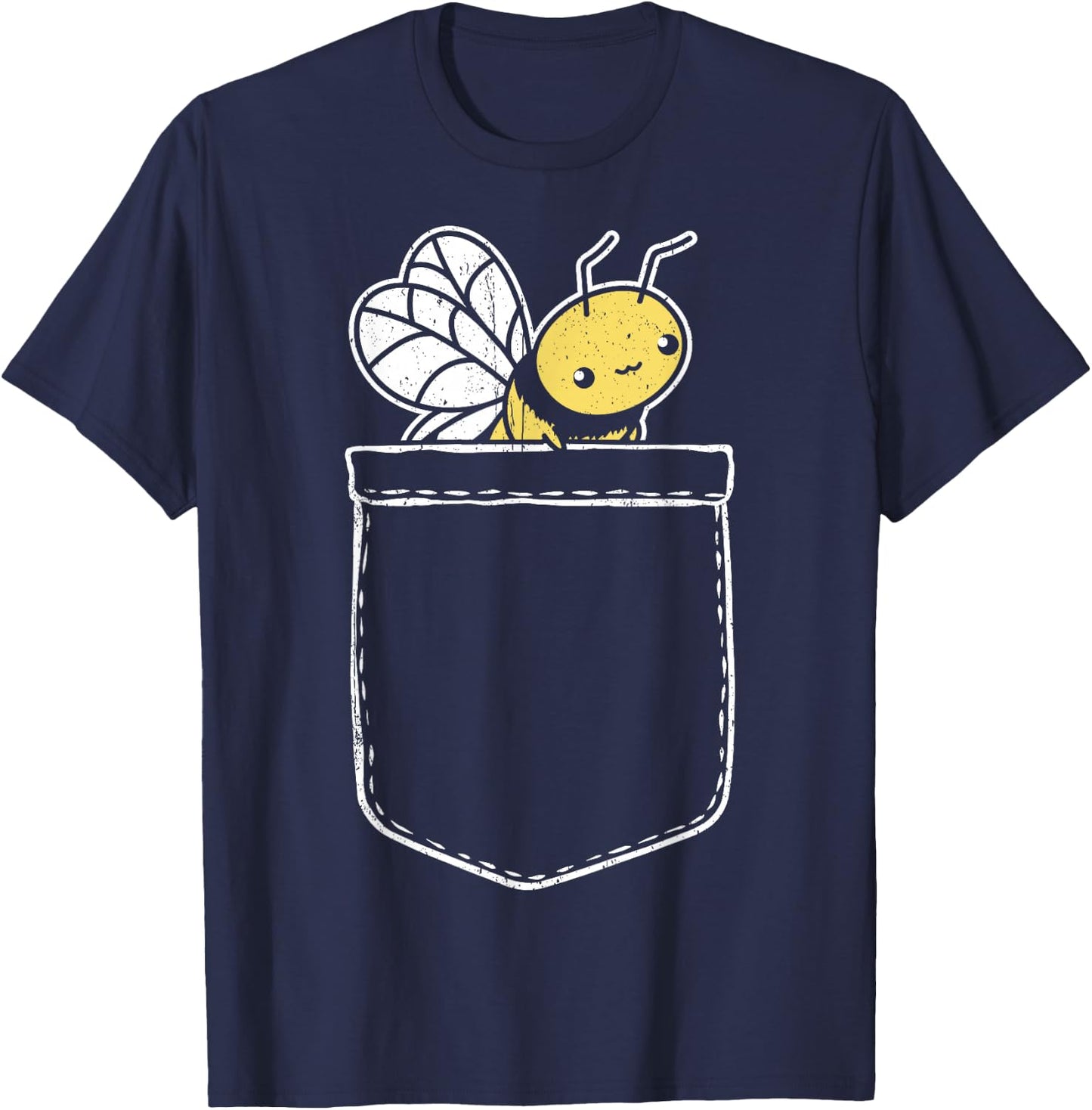 Funny Pocket Bee Bags Bee T-Shirt - T-Shirt | Navy