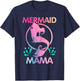 Mermaid Mama Women's Birthday Gift T-Shirt - T-Shirt | Navy