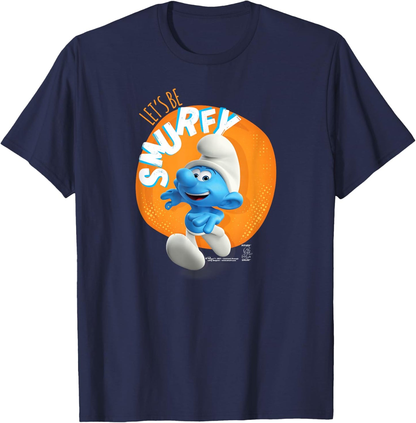 The Smurfs Let's Be Smurfy T-Shirt - T-Shirt | Navy