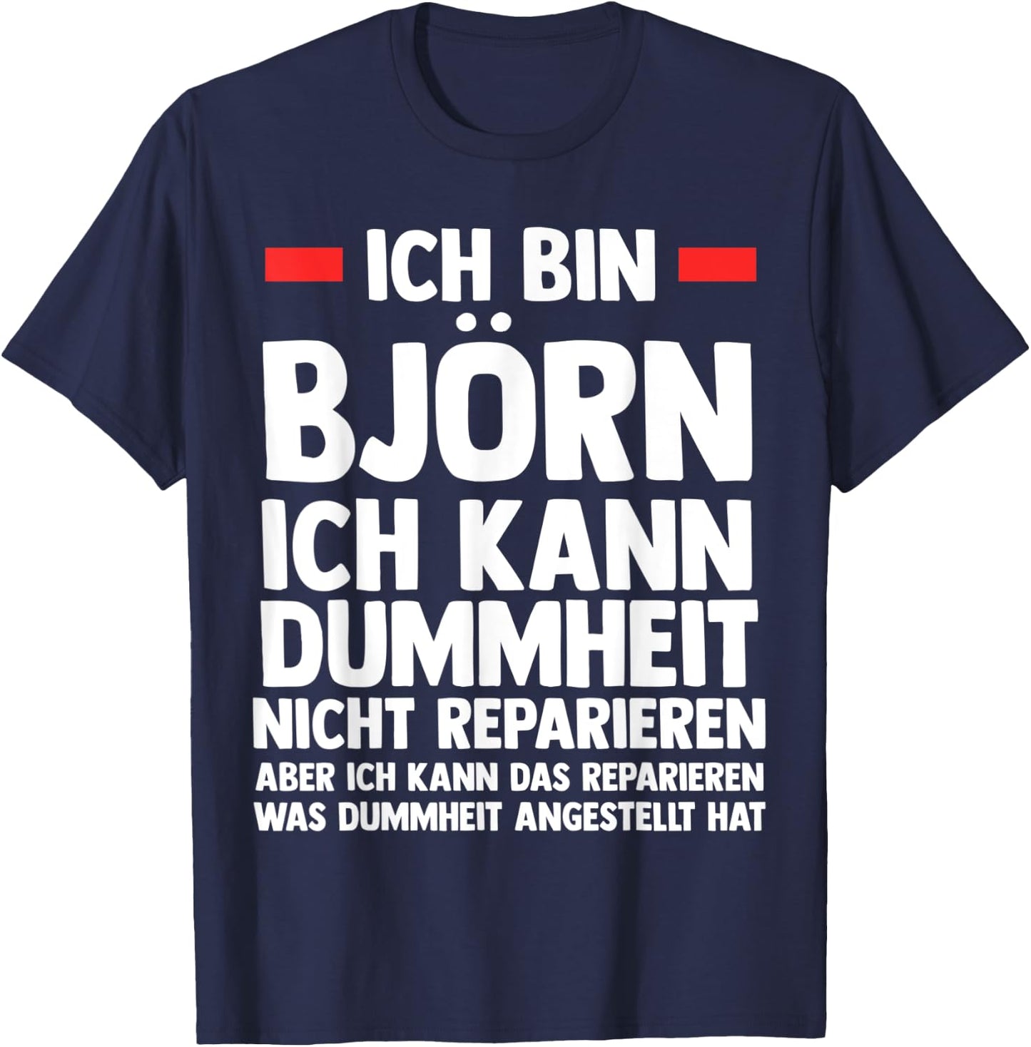 Men's Björn , black T-Shirt - T-Shirt | Navy