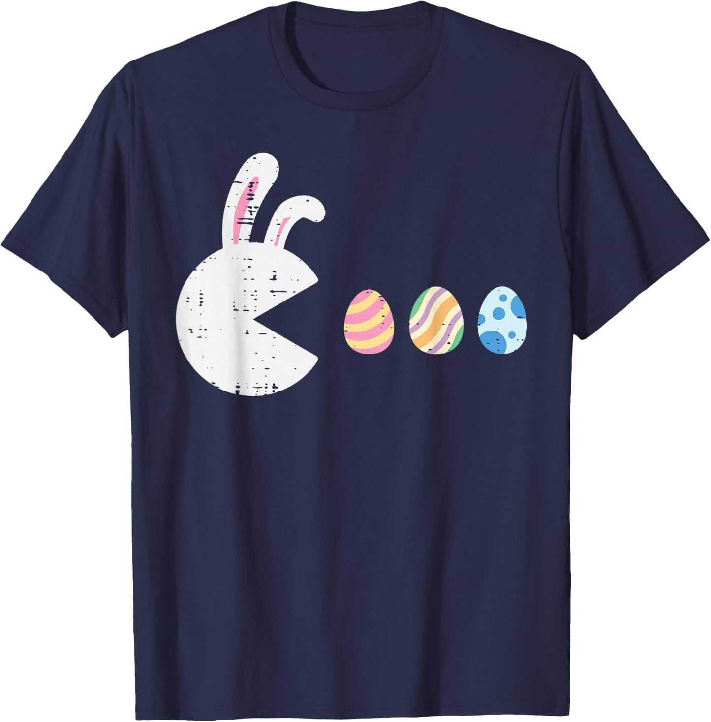Easter Video Game Eating Eggs Gaming Men Boys Kids Youth T-Shirt - T-Shirt | Navy