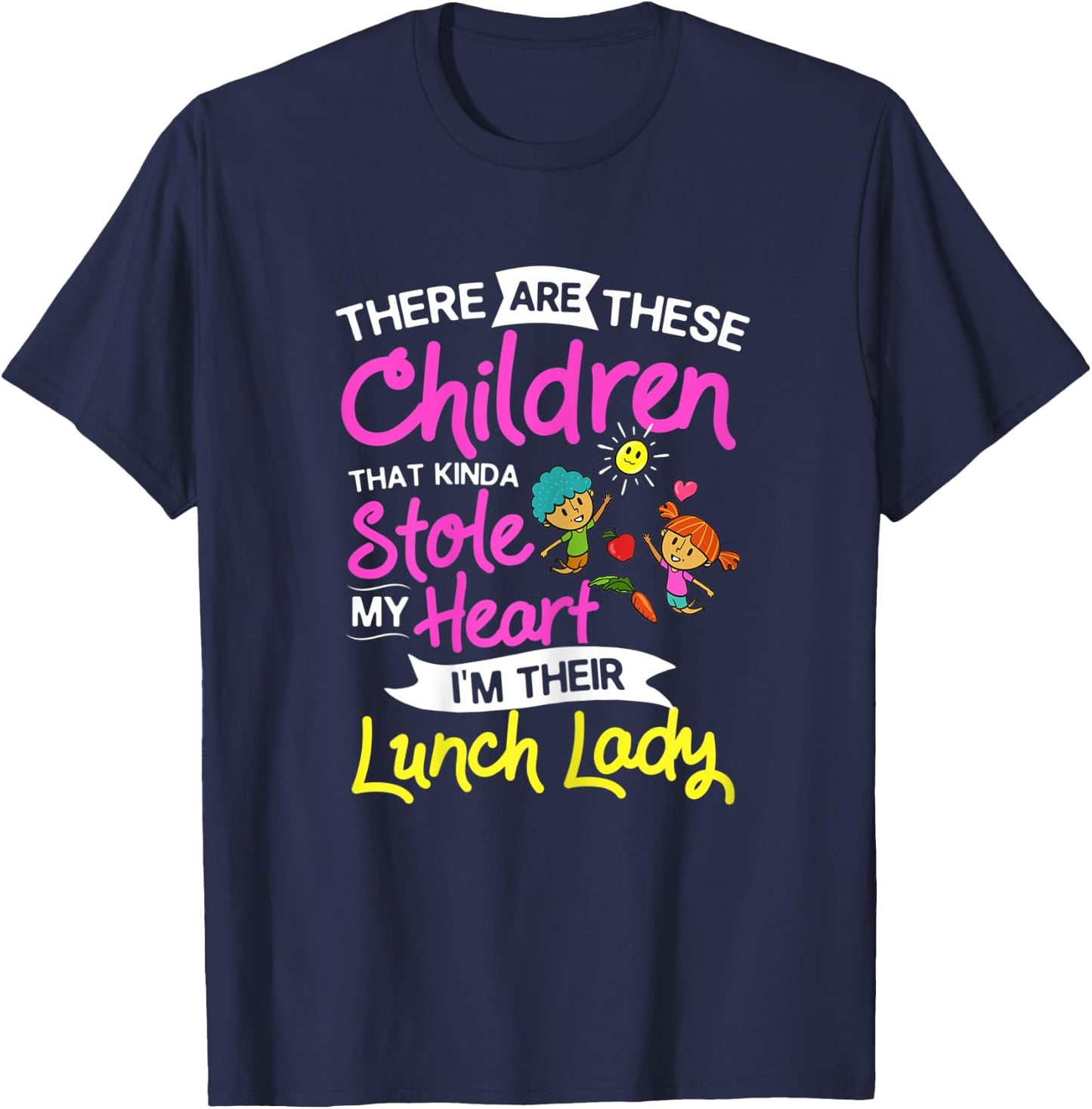 Lunch Lady School Cafeteria Worker T-Shirt - T-Shirt | Navy