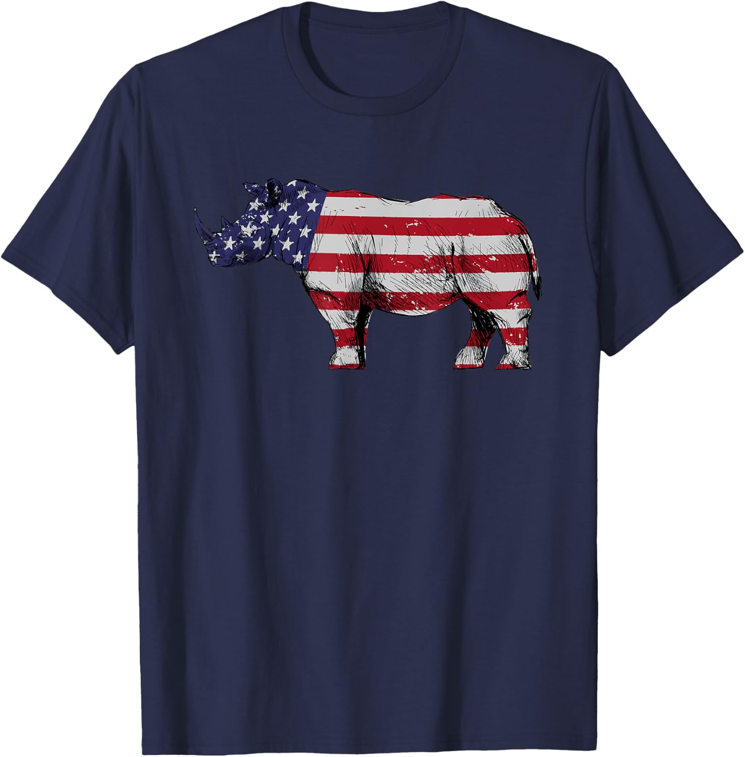 Cool Rhino Design Women Kids Rhinoceros Rhino Lover T-Shirt - T-Shirt | Navy