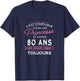 Princesse 80 ANS J'assure cadeau anniversaire femme 80 ans , Black T-Shirt - T-Shirt | Navy