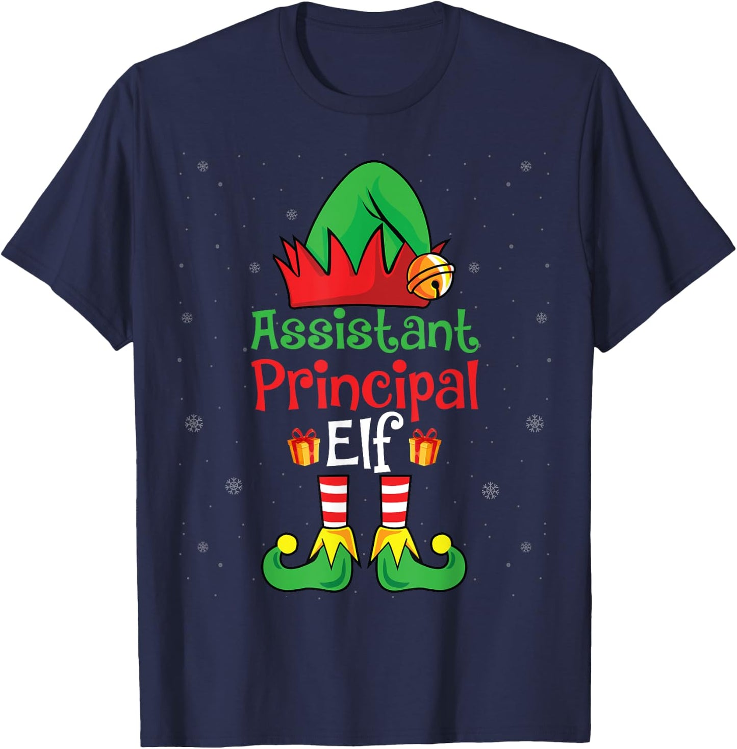 Assistant Principal Elf Xmas Party Christmas Holidays Elf T-Shirt - T-Shirt | Navy