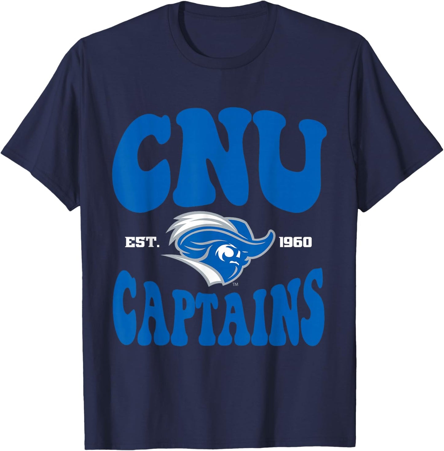 Christopher Newport Captains | Official NCAA | NCAFCNU04 T-Shirt - T-Shirt | Navy