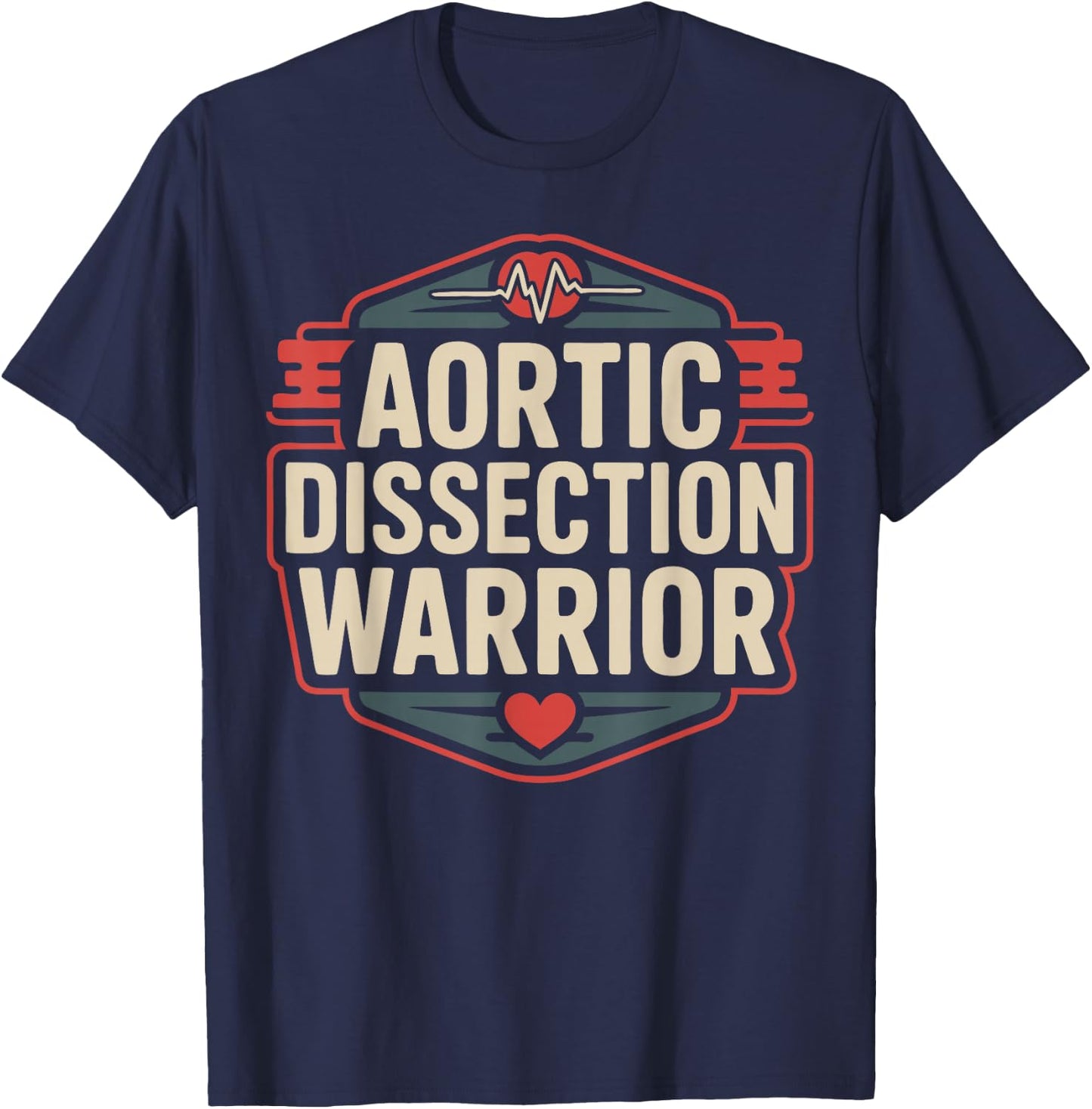 Aortic Dissection Surgery T-Shirt - T-Shirt | Navy