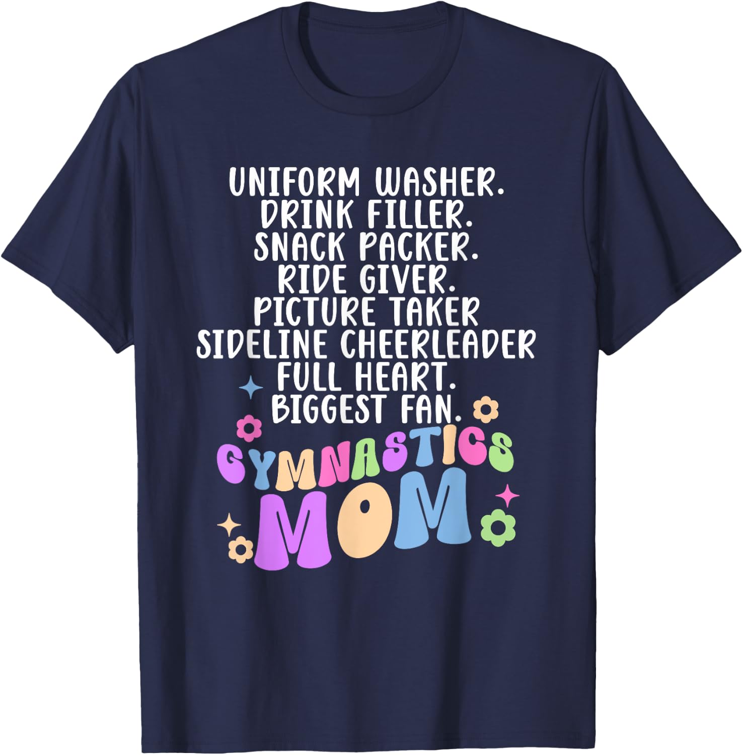 Gymnastics Mom Definition Mom Of A Gymnast Mother T-Shirt - T-Shirt | Navy