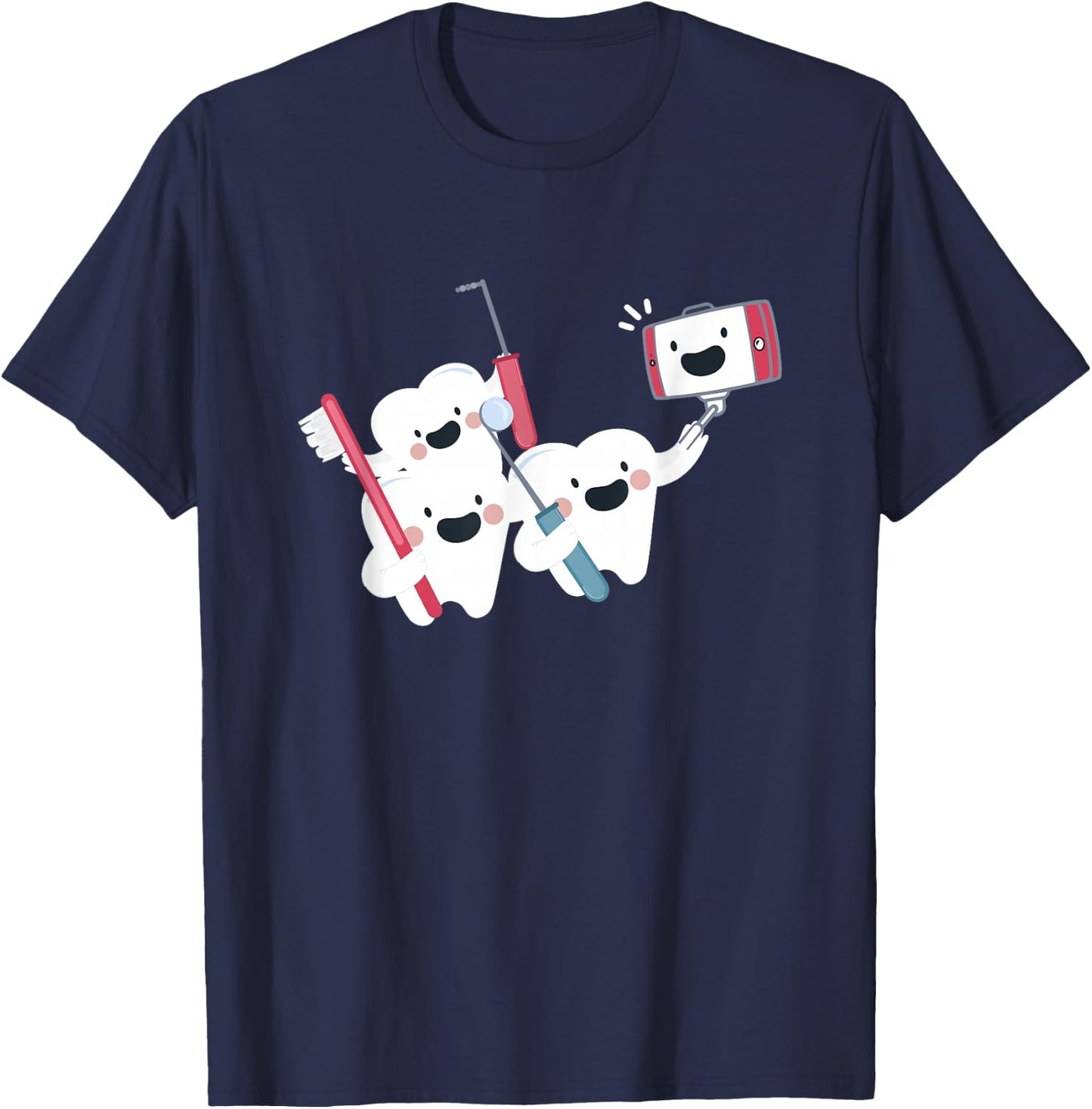 Molar Selfie - Funny Dentist Shirt Gift Dentists T-Shirt - T-Shirt | Navy