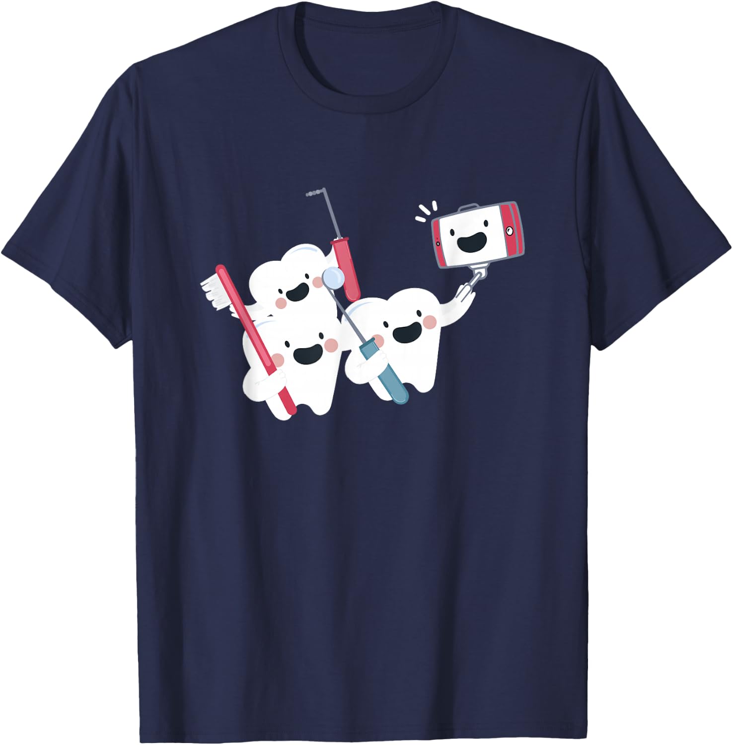 Molar Selfie - Funny Dentist Shirt Gift Dentists T-Shirt - T-Shirt | Navy
