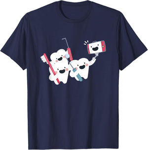 Molar Selfie - Funny Dentist Shirt Gift Dentists T-Shirt - T-Shirt | Navy