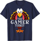 Thanksgiving The Gamer Turkey Matching T-Shirt - T-Shirt | Navy