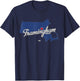 Framingham Massachusetts MA Map T-Shirt - T-Shirt | Navy