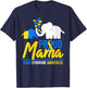 Proud Mama Mom Down Syndrome Day Cute Elephant T-Shirt - T-Shirt | Navy