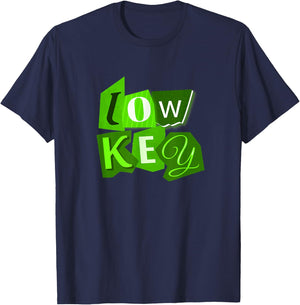 Green Color Low Key Green Graphic T-Shirt - T-Shirt | Navy