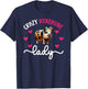 Crazy Kunekune Lady Kunekune Pig Mom Kunekune Pig Lover , Small T-Shirt - T-Shirt | Navy