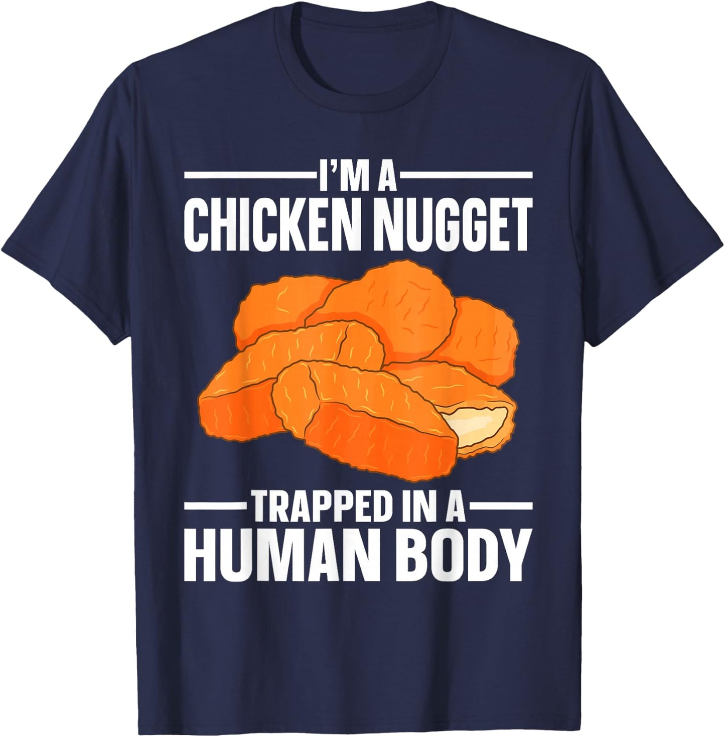 Funny chicken nuggets Nugs T-Shirt - T-Shirt | Navy