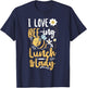 Lunch Lady I Love Bee-Ing A Lunch Lady T-Shirt - T-Shirt | Navy
