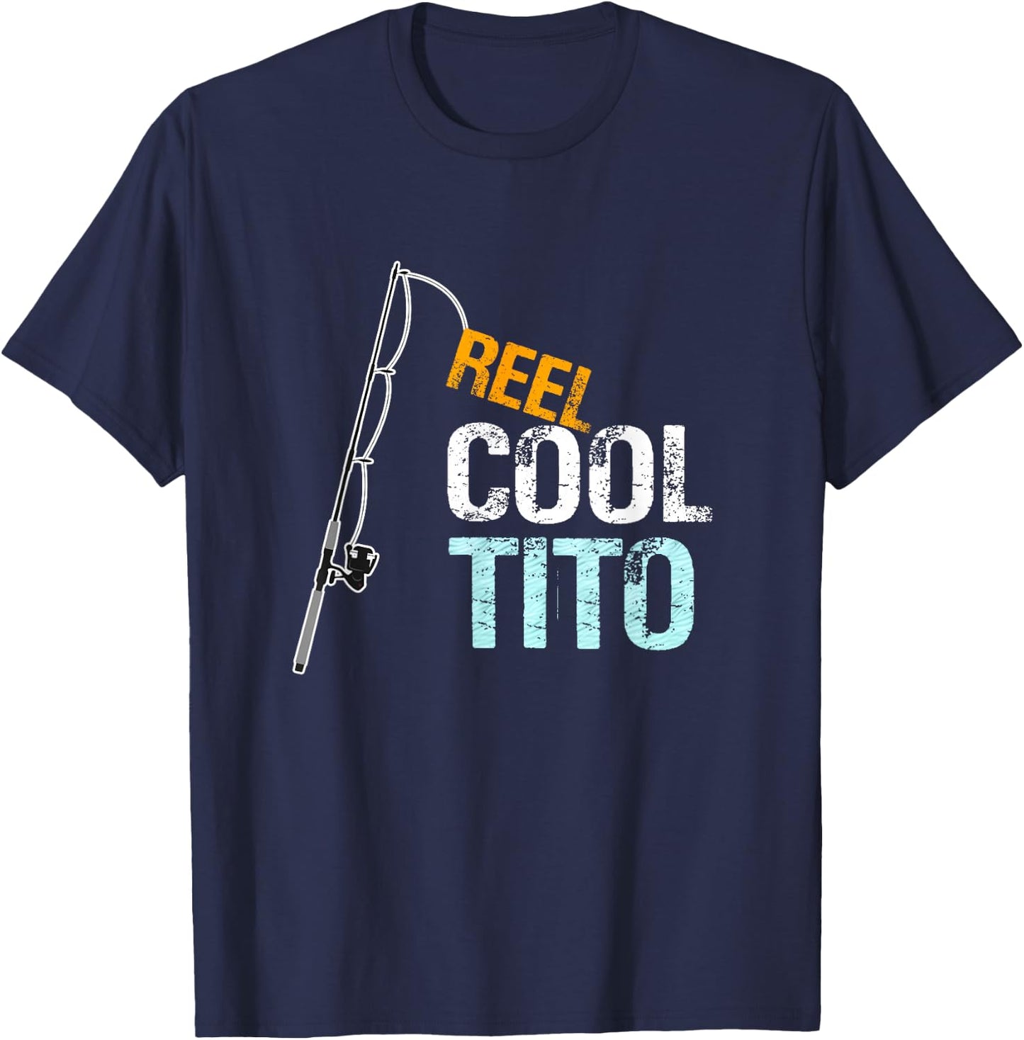 Reel Cool Tito Mexican Spanish Grandpa T-Shirt - T-Shirt | Navy