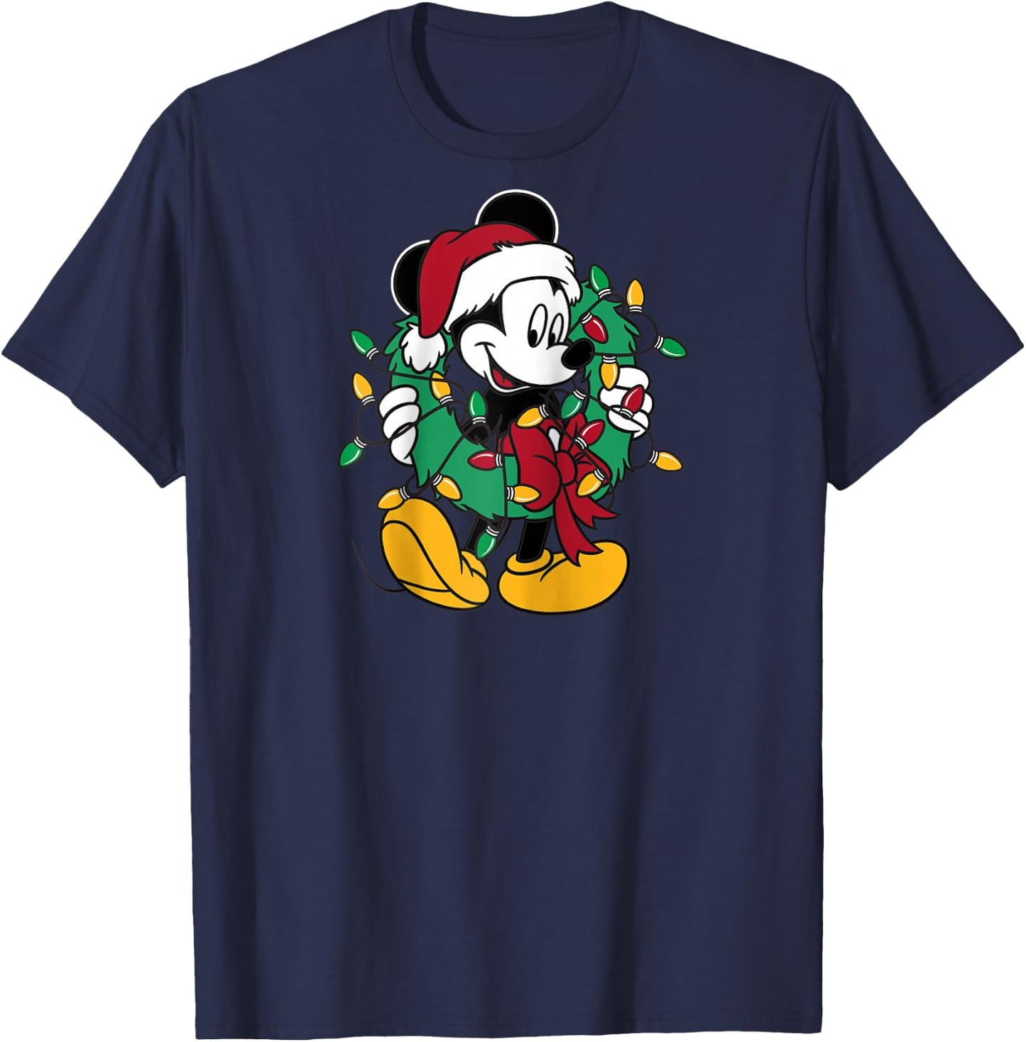 Disney - Mickey Mouse Lights Raglan Baseball T-Shirt - T-Shirt | Navy