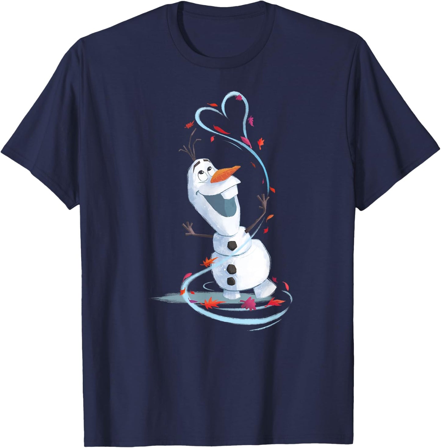 Frozen Olaf Snowman Heart T-Shirt - T-Shirt | Navy